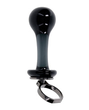 Load image into Gallery viewer, Gender X Blow Pop Glass Anal Plug - Black
