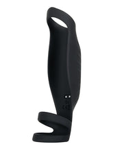 Load image into Gallery viewer, Pleasure Fusion Triple Ring Vibrating Sheath - Black Best
