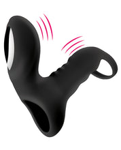 Load image into Gallery viewer, Bliss Shaft Rider Vibrating Cock Ring Sleeve - Black
