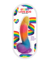 Regenbogen-Liebe Käfer Dildo - 7" Saugnapfbasis