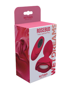 Rosebud Tushy Light Up Butt Plug - Rosso