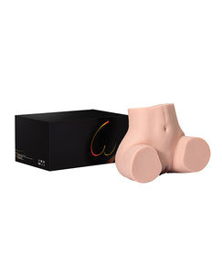 Realistische Pfirsich-Oberschenkel & Vagina Dual-Use Torso Puppe