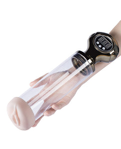 Pipe Male Masturbation Cup Penis Enlargement Pump - Clear