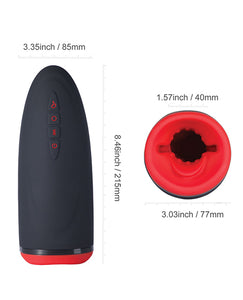 Dayo Hands-Free Automatic Penis Stroker - Negru Jet