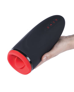 Dayo Hands-Free Automatic Penis Stroker - Negru Jet