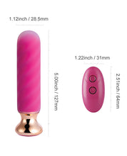 Load image into Gallery viewer, Rose Twister Remote-Controlled Vibrating Anal Delight
