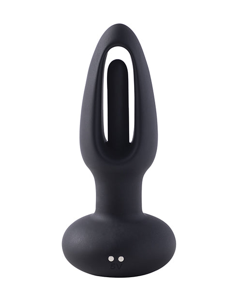 Snuggy Anal Plug Vibrator - Black