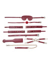 Red Passion Kinky Bondage Play Set - 8 Piece Kit Adventure