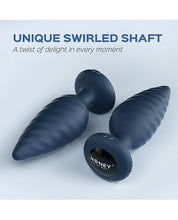 Load image into Gallery viewer, Noah App-Controlled Rotating Butt Plug - Navy Blue
