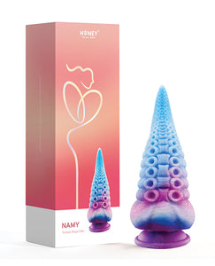 Lebendiger Tentakel-Saugnapf-Dildo - 7,66 Zoll Multi-Color Vergnügungsspielzeug