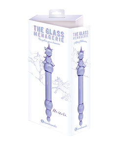 Unicorn-Top Glass Dildo - Elegant Purple Design