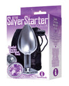 Plug redondo de acero inoxidable con joyas The 9's The Silver Starter