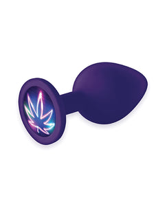 The 9's Booty Calls Neon Leaf Plug - Roxo