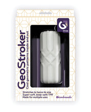 Load image into Gallery viewer, GeoStroker 3 - 5&quot; Ultra-Soft TPR Stroker with Textured Design - White
