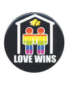 3" Love Wins Button for Men