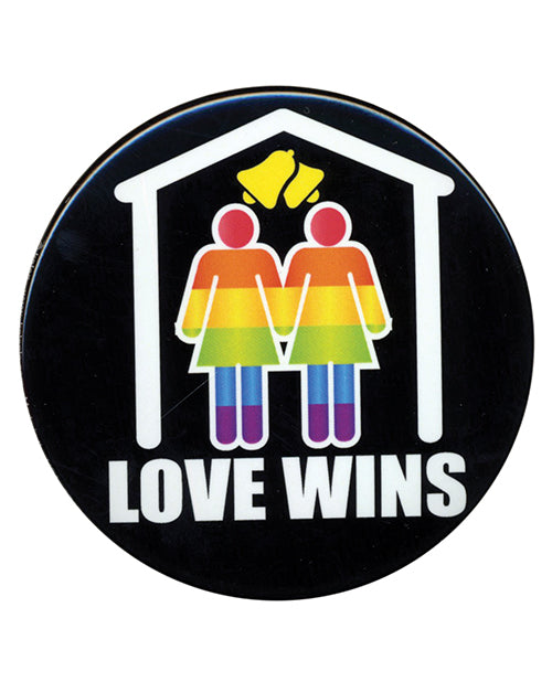 3-Inch Love Wins Button for Women