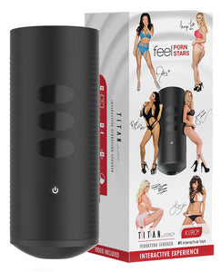 Kiiroo Titan Interaktiver Touch-sensitiver Vibrations-Stroker - Schwarz