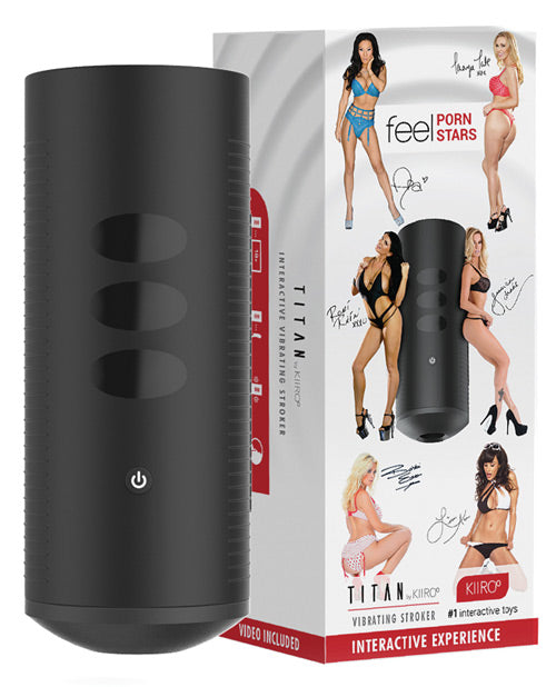 Kiiroo Titan Interactive Touch-Sensitive Vibrating Stroker - Preto