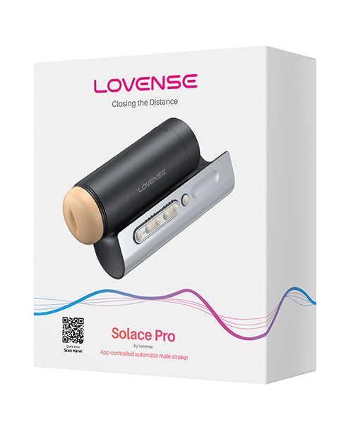 Lovense Solace Pro Smart Thrusting Male Masturbator - Negru