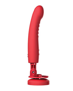 Lovense Mission 2 Touch-Responsive Dildo Vibrator - Crimson Red