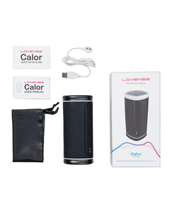 Lovense Calor Portable Heated Male Masturbator - Jet Black