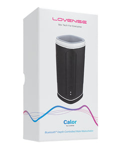 Lovense Calor Portable Heated Male Masturbator - Jet Black