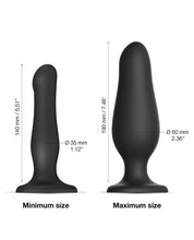 Lataa kuva gallerian katseluohjelmaan, Strap on Me Inflatable Dildo Plug - Musta
