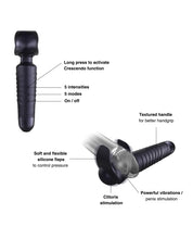 Carica l&#39;immagine nel visualizzatore Galleria, Man.wand EVO Premium Pleasure Wand - Prugna Nera
