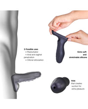 Load image into Gallery viewer, Ryzer ManWan Pleasure Enhancer Sleeve Black Plum Comfort
