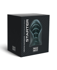 Compact Vibrating Male Masturbator - Pine Grey