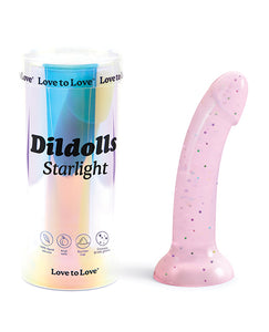 Celestial Dreams Curved Suction Cup Dildolls - Starlight Pink