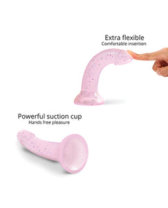 Celestial Dreams Curved Suction Cup Dildolls - Starlight Pink