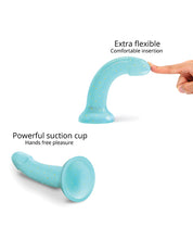 Load image into Gallery viewer, Celestial Desire Curved Suction Cup Dildolls Nightfall - Blue
