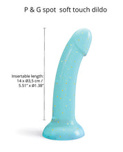 Load image into Gallery viewer, Celestial Desire Curved Suction Cup Dildolls Nightfall - Blue
