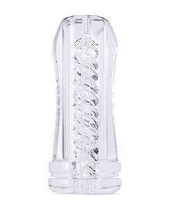 Clear Spiral Pleasure Sleeve - Deep Blow Tornado