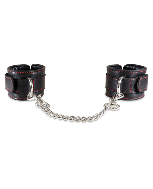 Luxurious Black Lambskin Handcuffs with 5.5