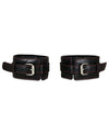 Sultra Luxurious Leather Ankle Restraints - Noir