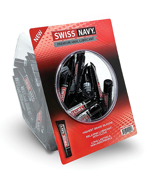 Swiss Navy Premium Silicone Anal Lubricant - 10ml Pack of 100