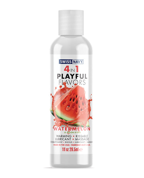 Swiss Navy Watermelon 4-in-1 Playful Flavors - 1 Oz