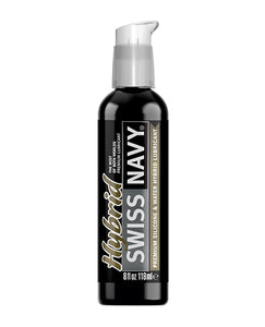 Swiss Navy Premium Hybrid Silicone & Water-Based Lubricant - 8 oz Bottle