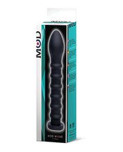 Load image into Gallery viewer, Silicone Ribbed Wand - Jet Black
