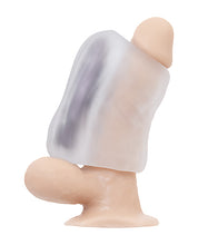 Load image into Gallery viewer, Dual Pleasure Grip Sleeve with Vibrating Bullet - Clear
