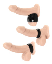 Cargue la imagen en el visor de la galería, Maximize Pleasure: Performance Rings - Black Trio Set
