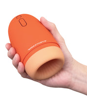 Load image into Gallery viewer, Maxtasy Ultimate Pleasure Heat &amp; Vibration Stroker - Orange
