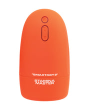 Load image into Gallery viewer, Maxtasy Ultimate Pleasure Heat &amp; Vibration Stroker - Orange
