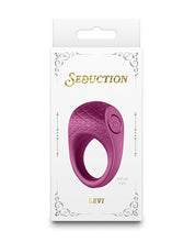 Load image into Gallery viewer, Seduction Levi Metallic Burgundy Cock Ring for Ultimate Pleasure
