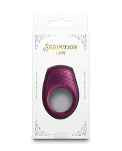 Load image into Gallery viewer, Seduction Levi Metallic Burgundy Cock Ring for Ultimate Pleasure
