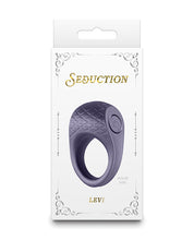 Load image into Gallery viewer, Seduction Levi Metallic Burgundy Cock Ring for Ultimate Pleasure
