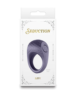 Seduction Levi Metallic Burgundy Cock Ring for Ultimate Pleasure