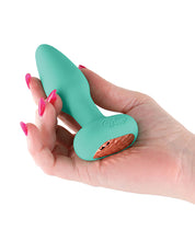 Load image into Gallery viewer, Techno Prism App Controlled Rotating &amp; Vibrating Anal Plug - Teal
